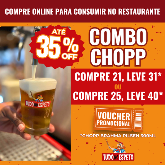 Combo de Chopes até 35% OFF
